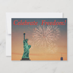 Lycklig 4 juli Stars och stripes vykort