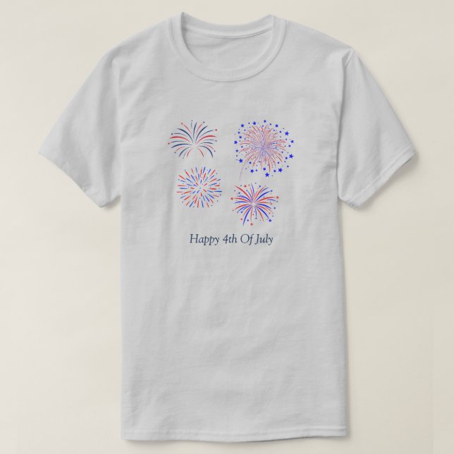 Lycklig 4 juli T-Shirt (Design framsida)