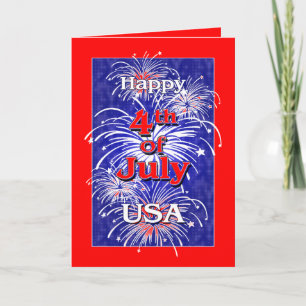 Lycklig 4 juli USA Kort