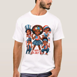 Lycklig 4 JULY T-shirt