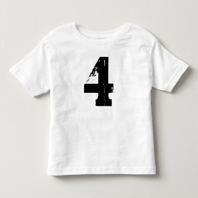 Lycklig 4e födelsedagen t-shirt (Framsida)