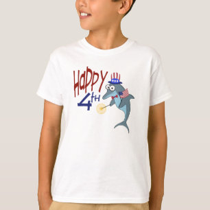 Lycklig 4th av den Juli delfinen T Shirt