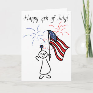 Lycklig 4th Juli! Kort