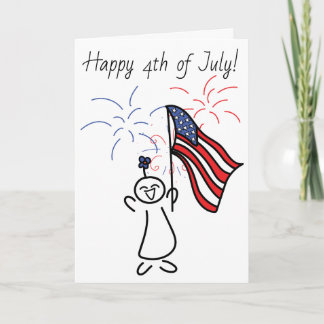 Lycklig 4th Juli! Kort