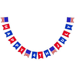 Lycklig 4th Juli Vimplar