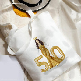 lycklig 50-årsdagen tygkasse