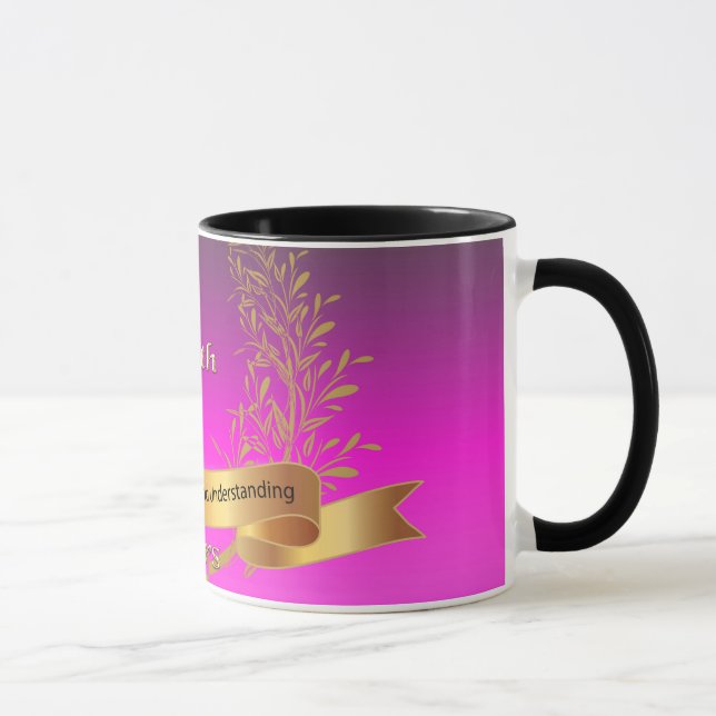 Lycklig 50:e årsdagen av Bröllopen Kaffe Mugg (Höger)