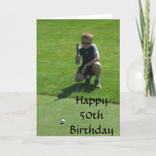 LYCKLIG 50:e BIRTHDAY HOPPAS ATT DET ÄR "PAR-FECT" Kort