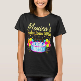 LYCKLIG 50:E BIRTHDAY PERSONLIG PARTY T SHIRT