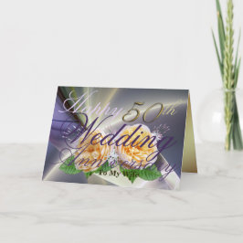 Lycklig 50:e Bröllop-årsdagen för mitt maka-kort Kort