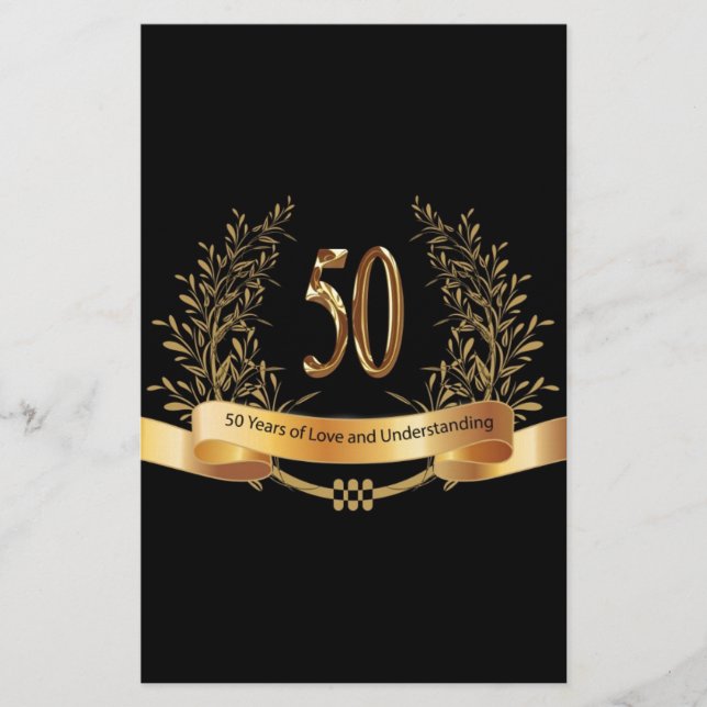 Lycklig 50:e Bröllop-årsjubiléer (Framsida)