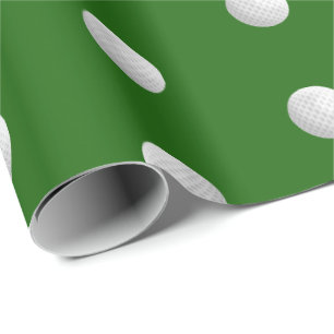 Lycklig 50:e födelsedag golf bollar presentpapper