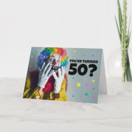 Lycklig 50:e födelsedag Krävdagshög nära Humor Helgkort