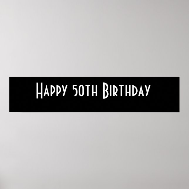 Lycklig 50:e födelsedagen poster (Framsidan)