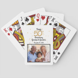Lycklig 50:e niv. Grandpa & Grandma-Personlig Casinokort
