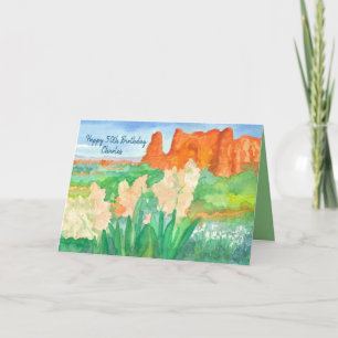 Lycklig 50:e Personligen av ökenbergen Kort