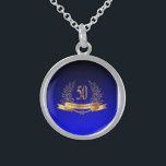 Lycklig 50:e rundan av Neecklace i Bröllop Sterling Silver Halsband<br><div class="desc">Lycklig 50:e årsdagen av Sterling silver årsdag i Bröllop,  Necklace i hörnet, Vackert konstverk av hög kvalitet.Unikt,  direkt producerat från mina ursprungliga blandade media och digitala teckningar. ©2014 hgmdigitalteckningar ~ Alla Höger Reserverade</div>