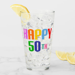 Lycklig 50 glaskopp