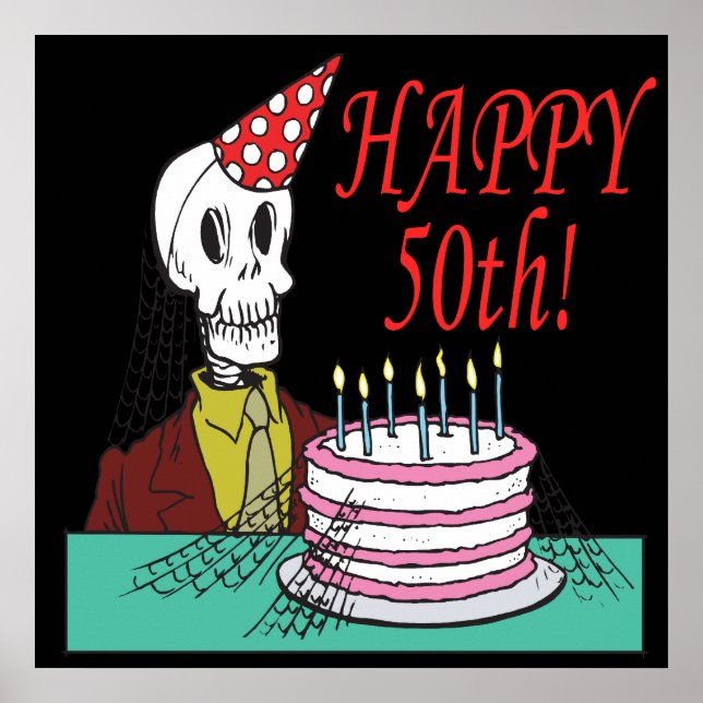 Lycklig 50 poster (Framsidan)