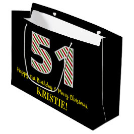 Lycklig 51:a födelsedagen och God jul, eget namn