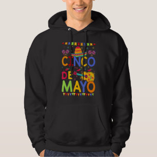 Lycklig 5 De Mayo Cinco De Mayo Viva Mexiko 5 maj Hoodie