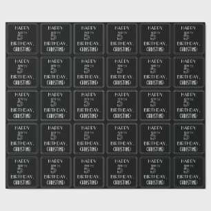 LYCKLIG 5:E BIRTHDAY; Art Deco Stil w/ anpassat na Presentpapper