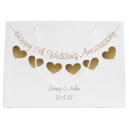 Lycklig 5:e Bröllop-årsdagen, buntning av virke