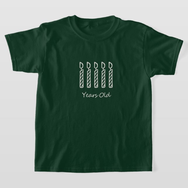 Lycklig 5:e födelsedag t-shirt (Laydown)