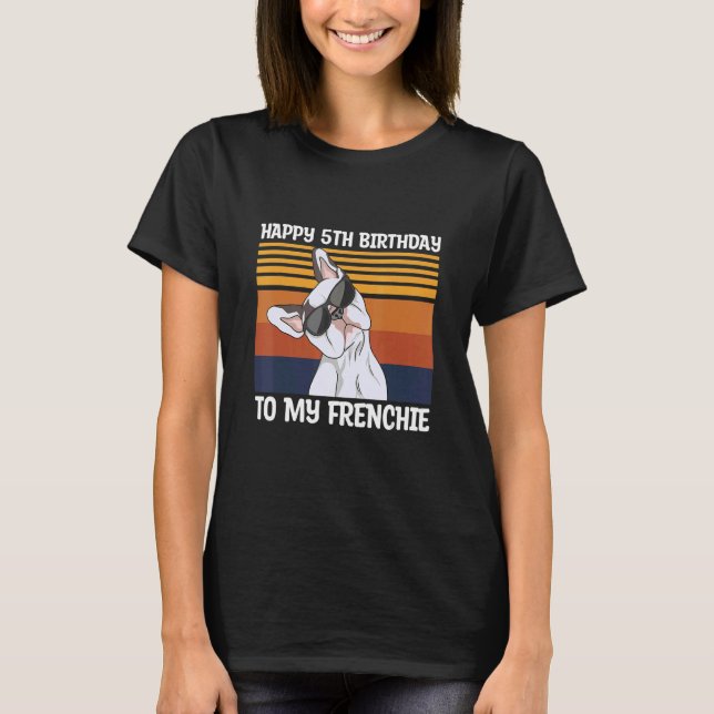 Lycklig 5:e födelsedag till min franska citat för  t shirt (Framsida)