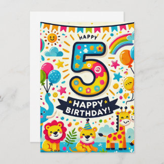 Lycklig 5:e födelsedagen! tilläggskort