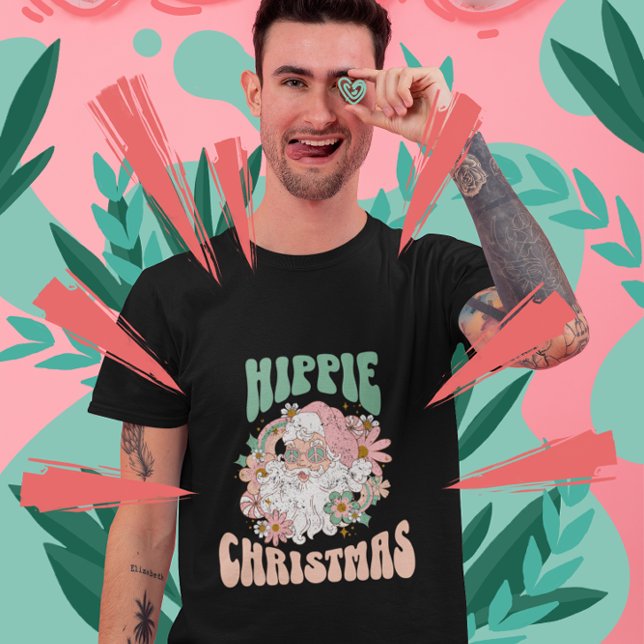 Lycklig: 60-årsjubileum Hippie Groovy T-Shirt (Skapare uppladdad)