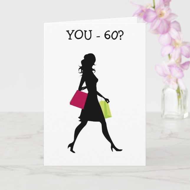 LYCKLIG ***60 BIRTHDAG*** KORT (Orkide)