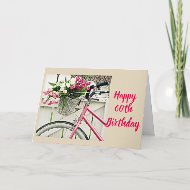 **LYCKLIG 60:e BIRTHDAY** till MIN "TWIN" Kort (Framsida)