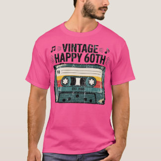 Lycklig 60:e klassiska t shirt