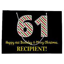 Lycklig 61:a födelsedagen och God jul, anpassat na