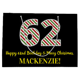Lycklig 62:a födelsedagen och God jul, anpassat na