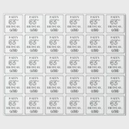 LYCKLIG 63RD BIRTHDAY; Art Deco Stil; anpassat nam Presentpapper