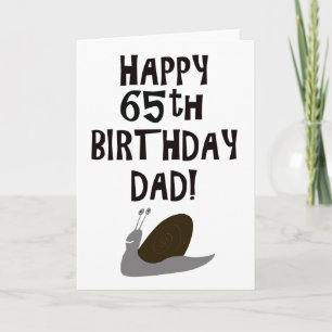Lycklig 65e Birthday Pappa Kort