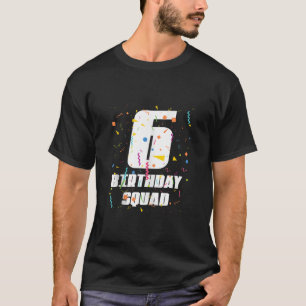 Lycklig 6e födelsedag Lycklig 6 år gammal födelsed T Shirt
