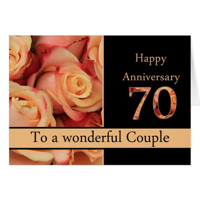 Lycklig 70-årsdagen ro OBS kort (Framsidan Horizontal)