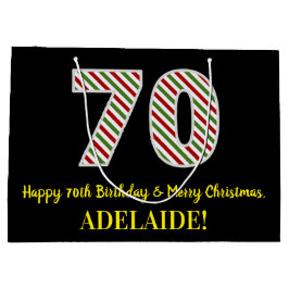 Lycklig 70:e födelsedagen och God jul, anpassat na