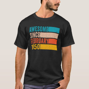Lycklig 72:e födelsedagen 72 år gammal Fantastisk T Shirt
