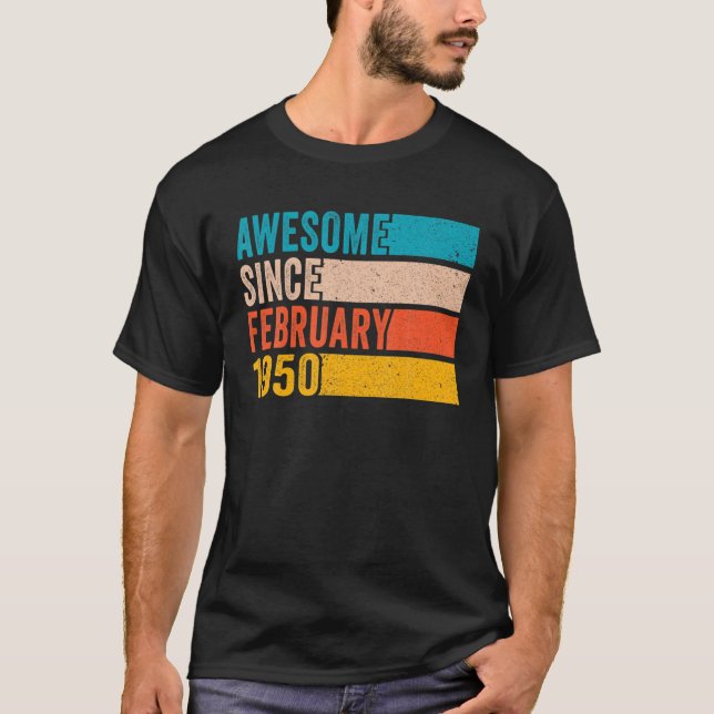 Lycklig 72:e födelsedagen 72 år gammal Fantastisk  T Shirt (Framsida)