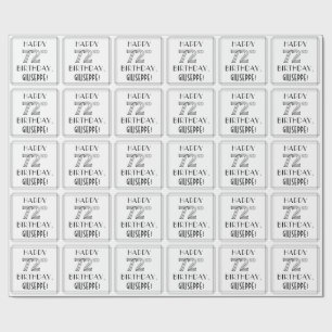 LYCKLIG 72ND BIRTHDAY; Art Deco Stil; anpassat nam Presentpapper