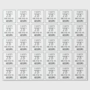 LYCKLIG 73RD BIRTHDAY; Art Deco Stil; anpassat nam Presentpapper