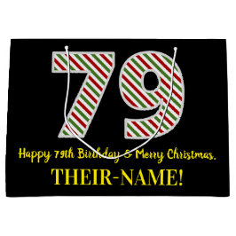 Lycklig 79:e födelsedagen och God jul, eget namn