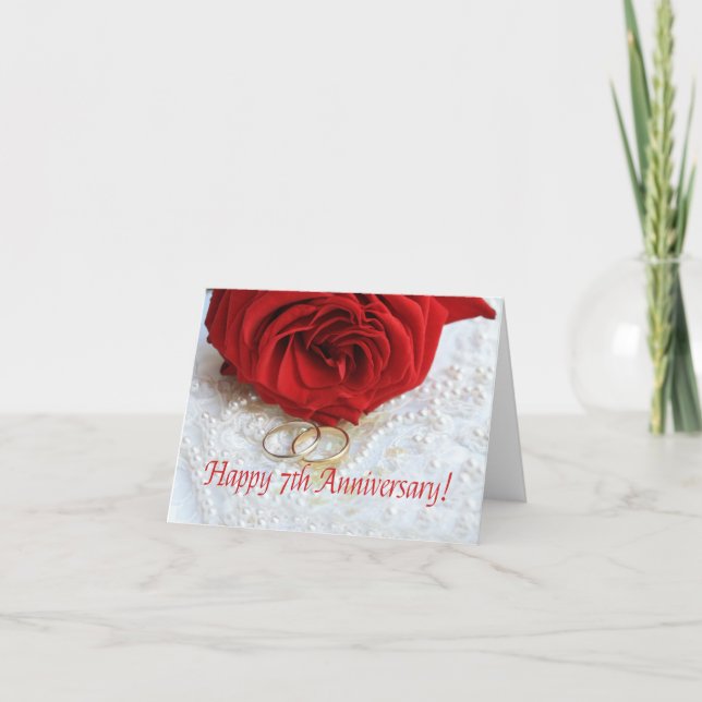 Lycklig 7:e-årsdagen ro kort (Framsida)