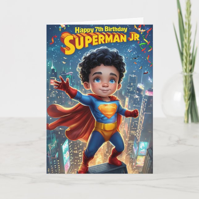 Lycklig 7:e födelsedag kort (Framsida)