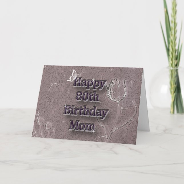 Lycklig 80:e födelsedagen kort (Framsida)