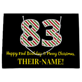 Lycklig 83:e födelsedagen och God jul, anpassat na